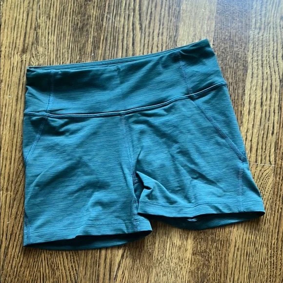 Teal Women's Athletic Shorts - Picture 1 of 5